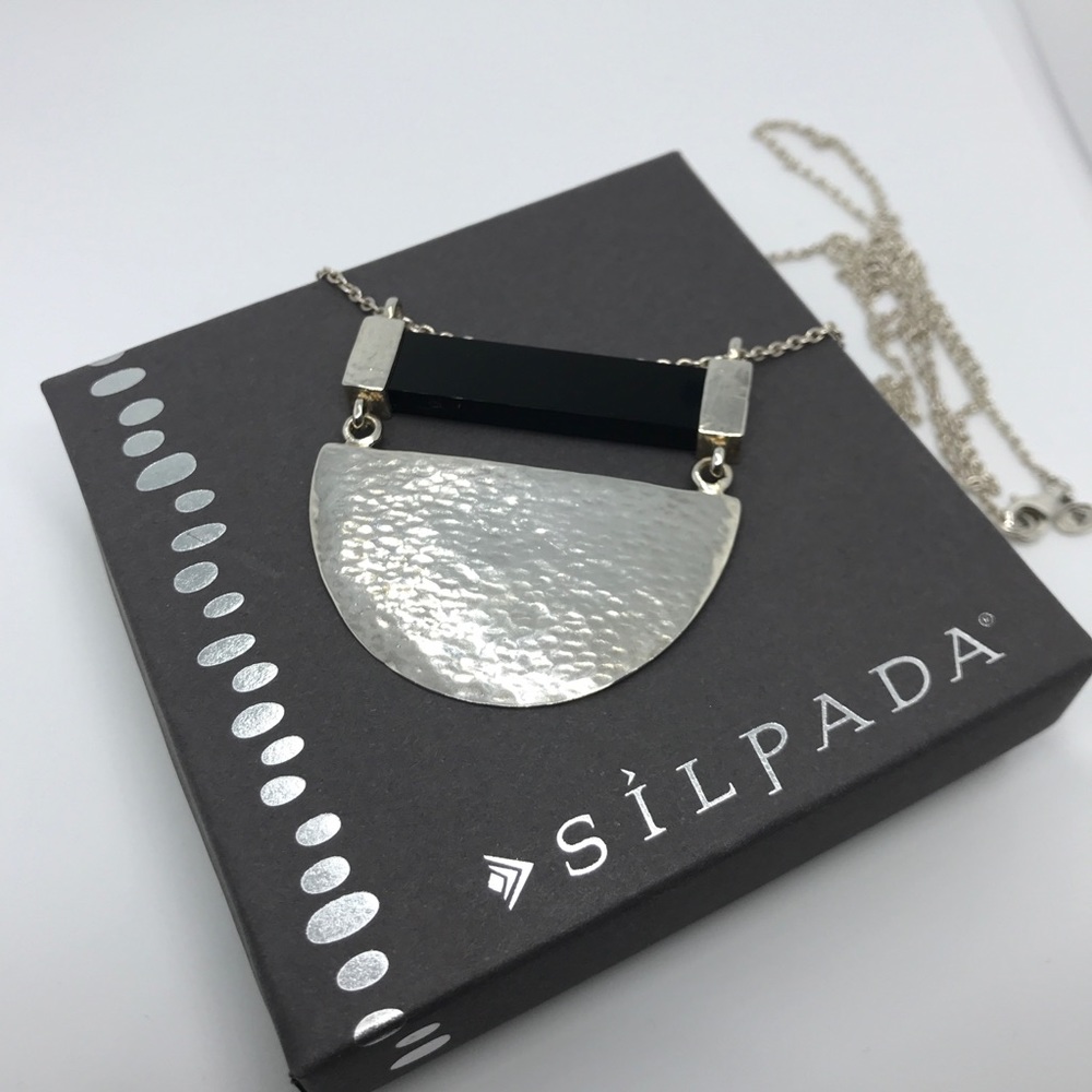 Silpada N3439 Modern Contrast Silver Necklace